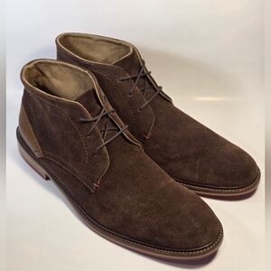 Stafford Depp Men’s Brown Leather Upper Lace Up Chukka Boots Size 12M